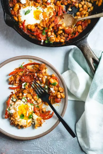 Receita fácil de shakshuka