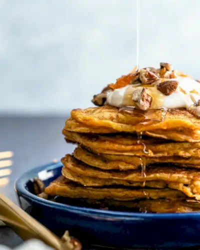 Panquecas de bolo de cenoura