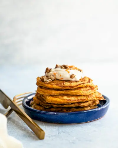 Panquecas de bolo de cenoura