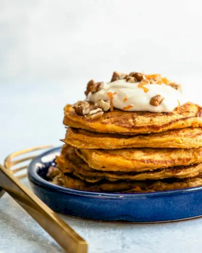 Panquecas de bolo de cenoura