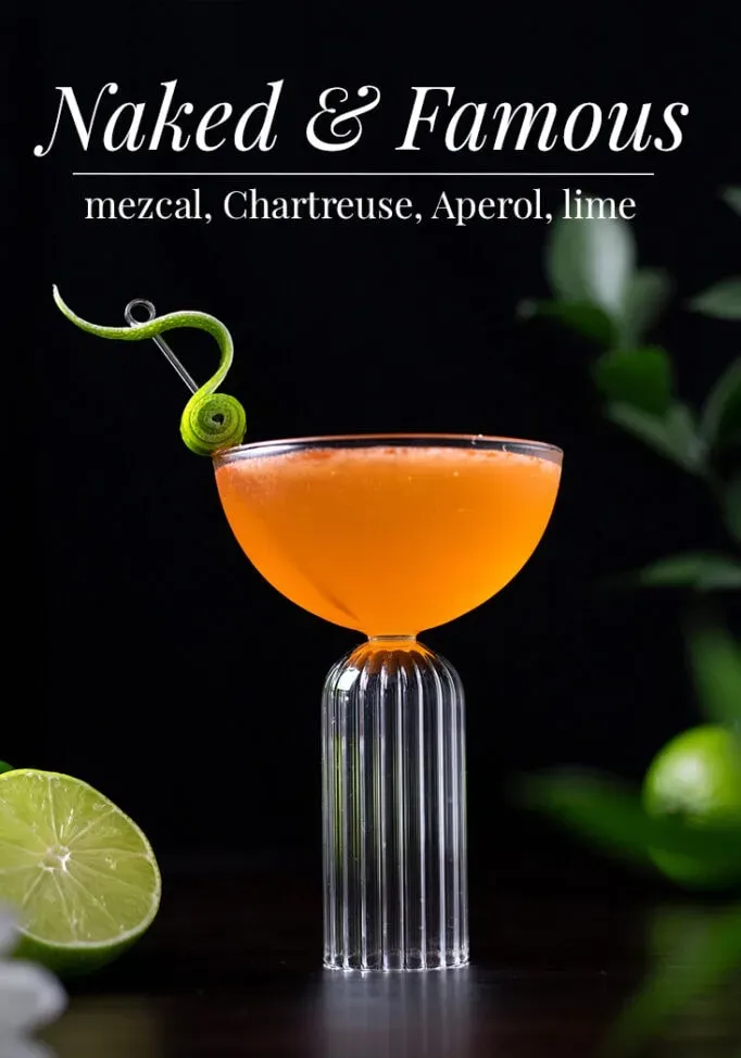 Nagi i sławny (koktajl Mezcal i żółty Chartreuse)' title=