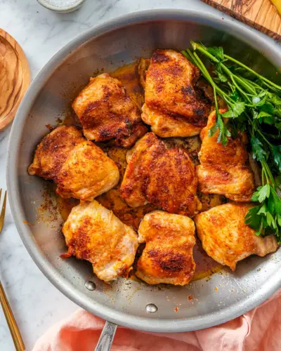 Cuisses de poulet poêlées faciles