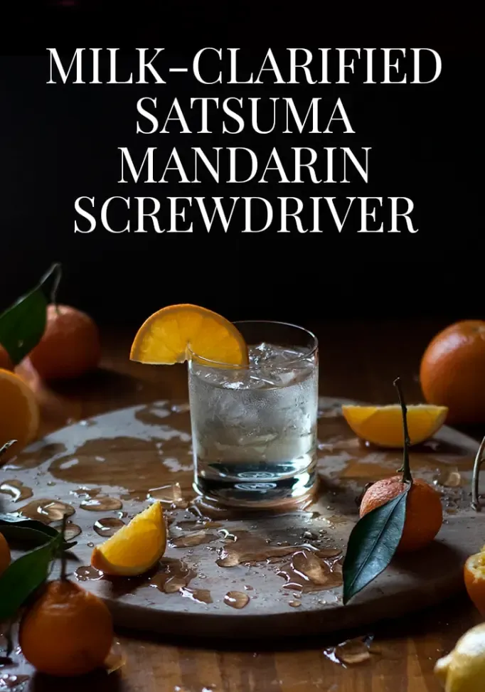 Come realizzare un cacciavite Satsuma chiarificato con il latte