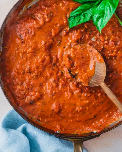 Receita de molho de creme de tomate