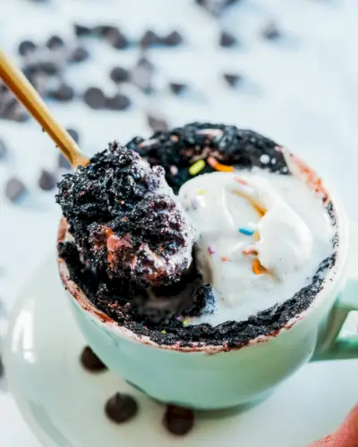 Bolo de caneca vegano
