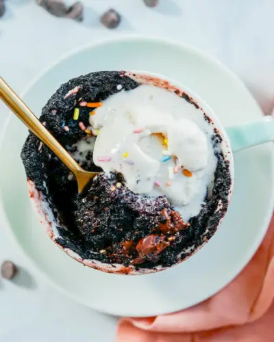 Bolo de caneca vegano