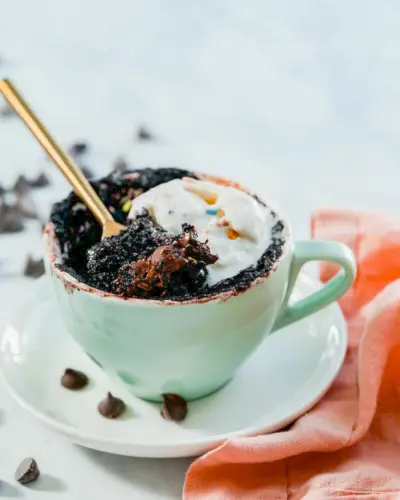Bolo de caneca vegano