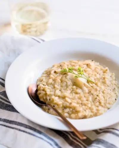 Risotto de trufa y parmesano