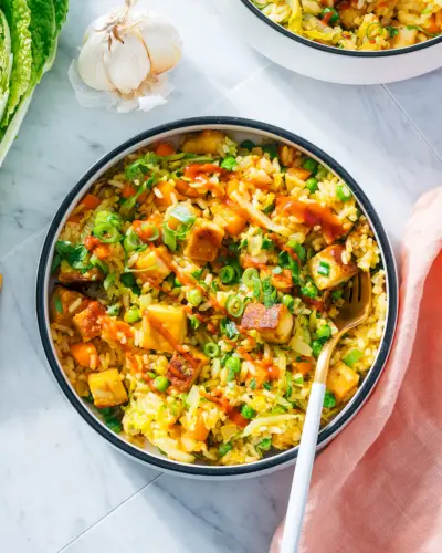 Arroz Frito com Tofu
