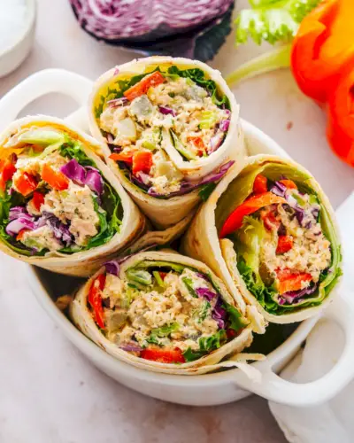 Wrap de atum fácil