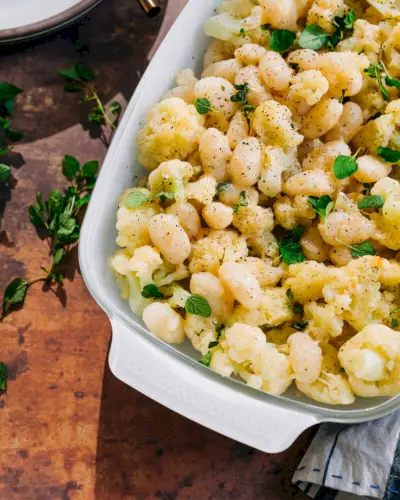 Blumenkohlauflauf mit Gnocchi