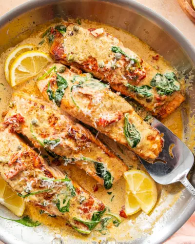 Cremiger toskanischer Lachs