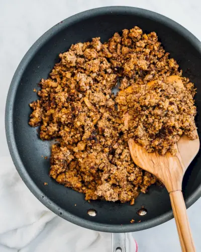 Carne de Taco Vegana | Carne de taco de nozes