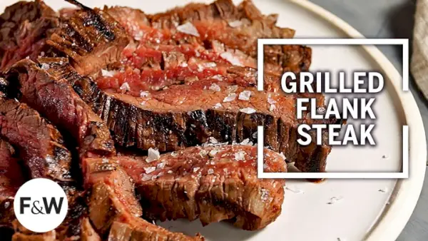 Grillowany stek z flanki balsamicznej i czosnkowej