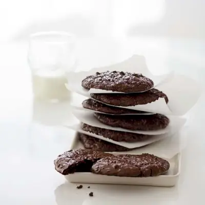 Biscuits fondants au chocolat et aux noix