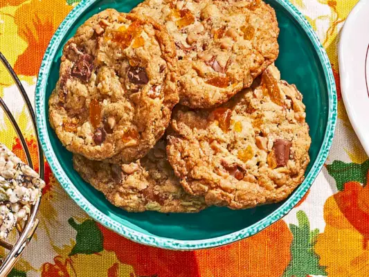 Recette de biscuits à l'avoine, au caramel et aux abricots