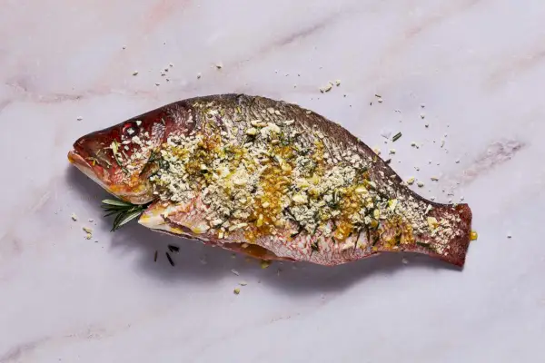 Vivaneau entier grillé