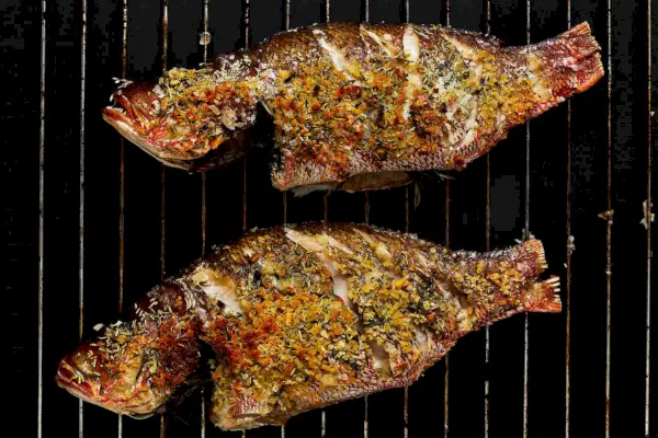 Vivaneau entier grillé