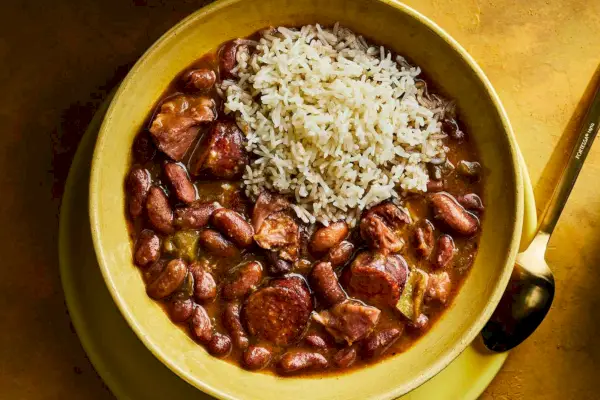 Haricots rouges et riz de Louisiane