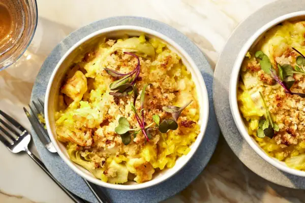 Gratinados de Camarão e Alcachofra