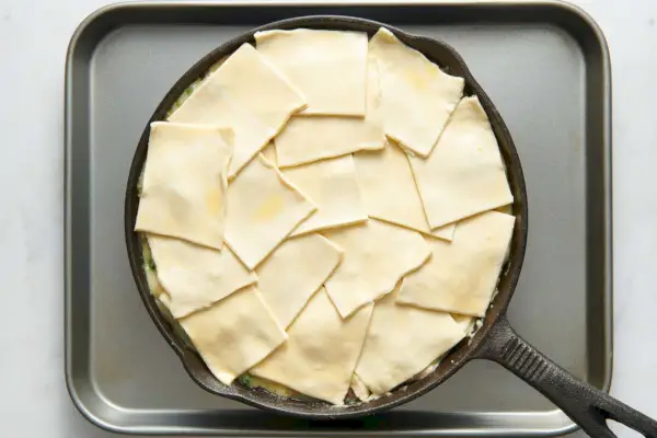 Tourte Au Poulet Aux Poireaux Et Au Thym