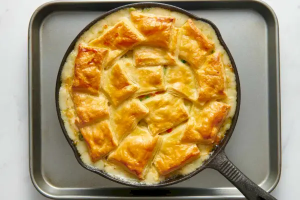 Tourte Au Poulet Aux Poireaux Et Au Thym