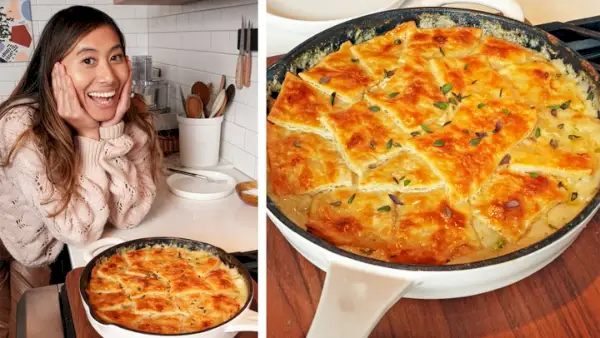 Tourte Au Poulet Aux Poireaux Et Au Thym