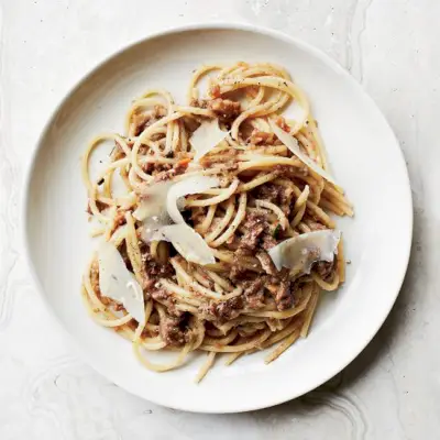 Pilz-Bolognese