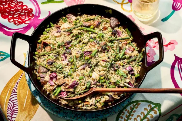 Wiosenna paella warzywna