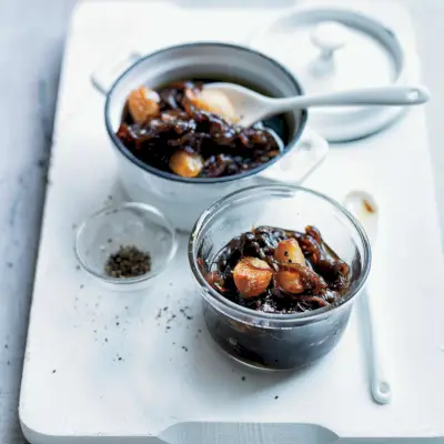 Balsamiczna konfitura z cebuli i czosnku