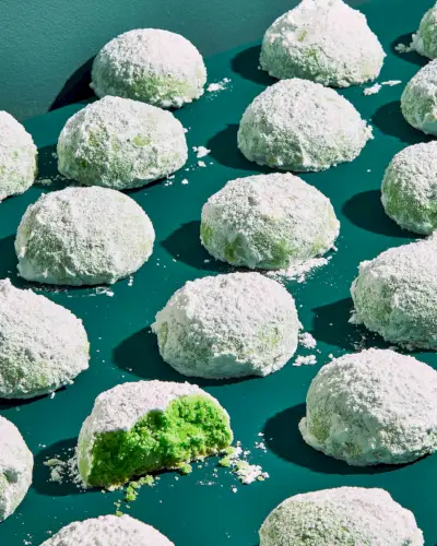 Pandan Snow Princess (Sněhurka Cookies s příchutí Pandan)