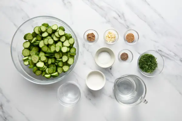 Einfaches Rezept für Dillgurken