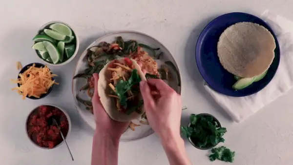 Fajitas au poulet faciles