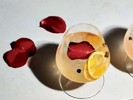 Gin Fizz au citron et à la lavande