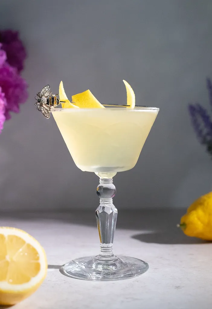 Recept na klasický ginový koktail Bee's Knees