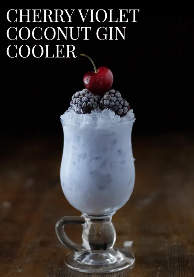 Refrigerador de gim de coco violeta cereja