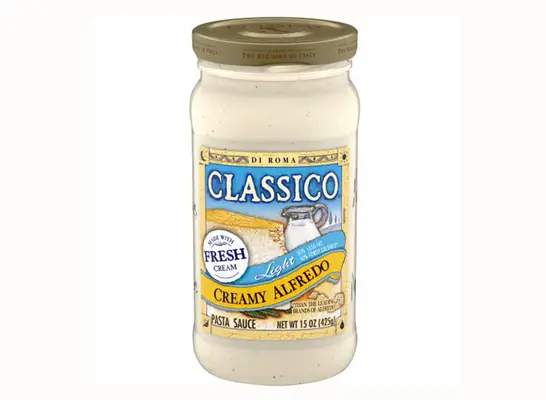 Classico Light Creamy Alfredo Spaghetti Pasta Sauce