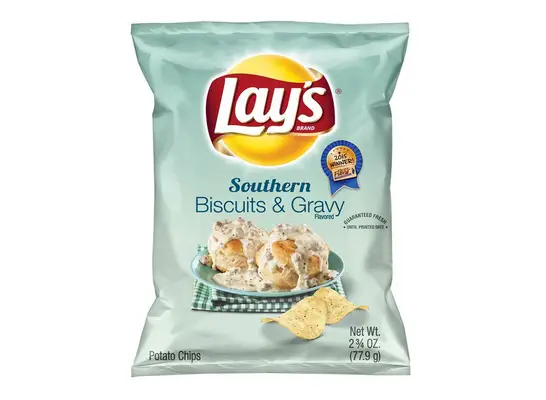 bag of lays southern biscuits and gravy chips