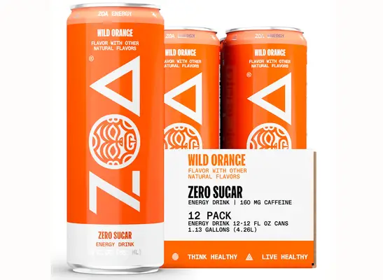 Zoa Wild Orange Energy Drink 
