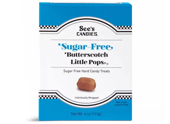 sees candies sugar free butterscotch little pops