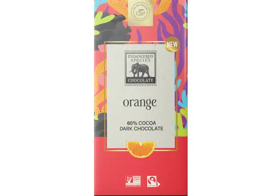 Endangered species orange dark chocolate dessert