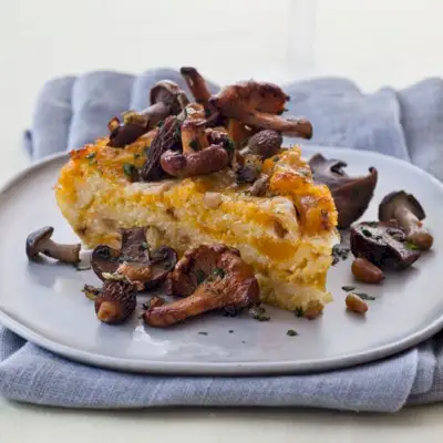 Pieczona Polenta Z Dynią Piżmową i Serem