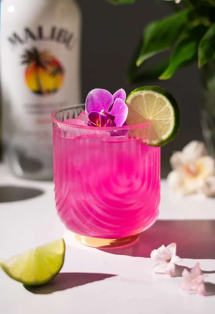 ホットピンクマリブココナッツマルガリータのレシピ