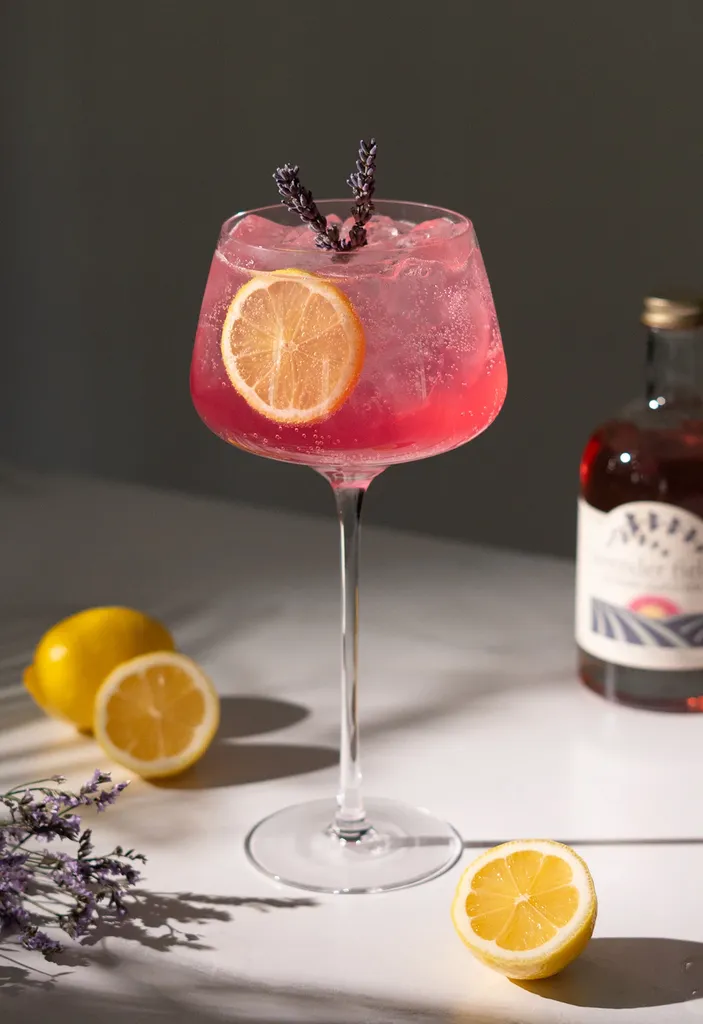 Lavendel-Kokos-Limonade (einfaches Malibu-Rum-Cocktail-Rezept)