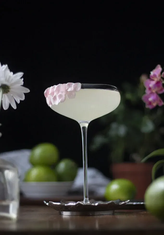Margarita vieillie à la fleur d'oranger et à la noix de coco