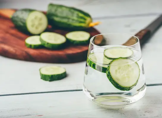 Bebí agua de pepino durante 30 días