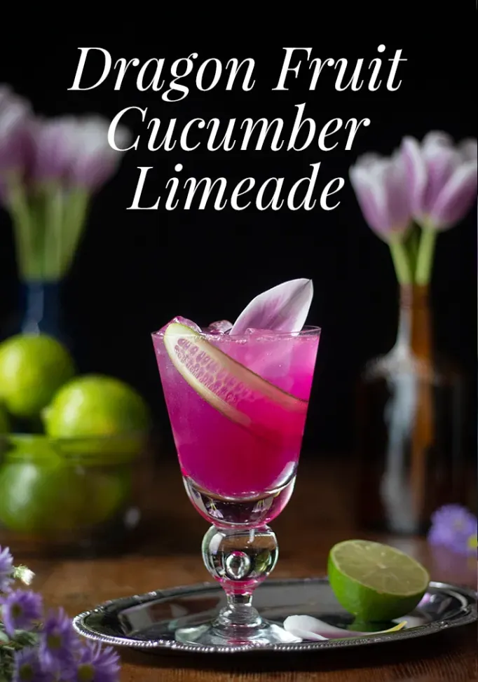 Limeade ogórkowa ze smoczych owoców' title=