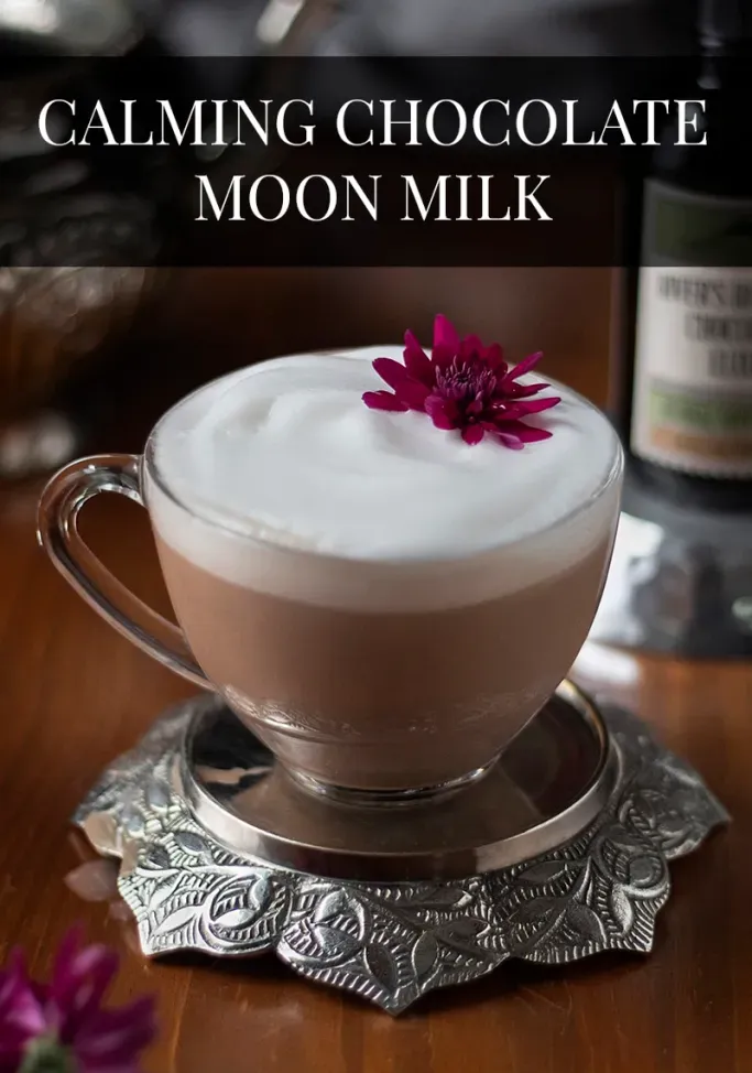 Leche de luna de chocolate calmante