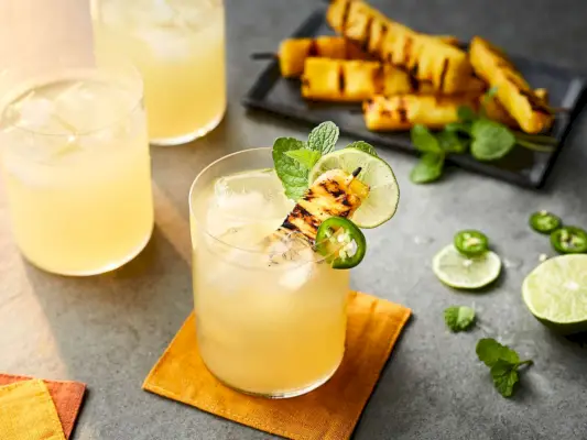 Receita de Poncha de Abacaxi Grelhado