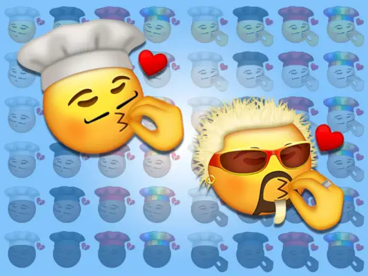Non esiste l'emoji 'bacio dello chef', quindi questo designer è andato avanti e ne ha creato uno